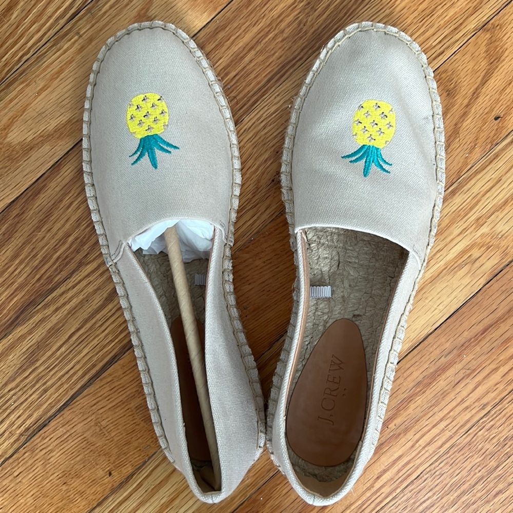 Jcrew factory pineapple espadrilles